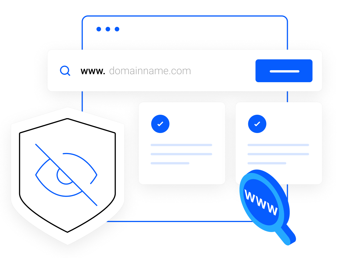 Kostenlose private Domain-Registrierung